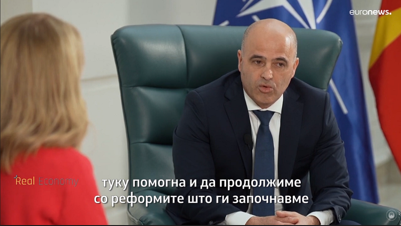 We have stable economic policies even in times of crisis, Kovacevski tells “Euronews”