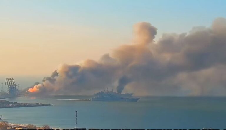 Ukraine sank a Russian ship near Mariupol