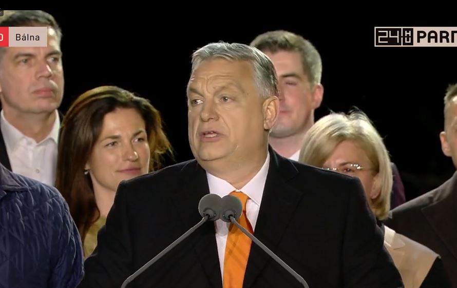 LIVE VIDEO: Viktor Orban celebrates his fourth electoral win in a row