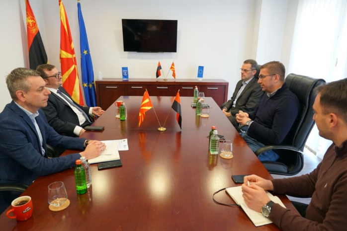 Mickoski met with the KAS foundation director in Macedonia