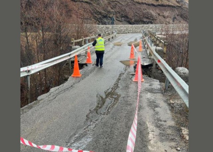 Macedonian Gorani villages in Albania cut off after a bridge collapse