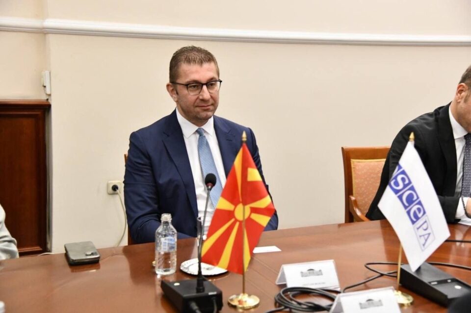 Mickoski meets with OSCE representative Azay Guliyev