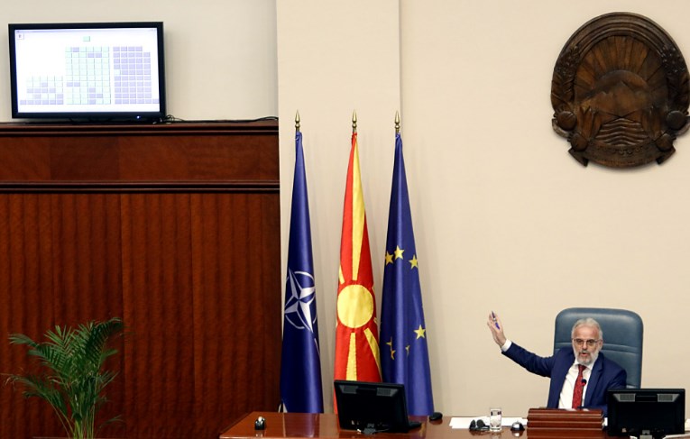 VMRO demands a disciplinary procedure against Parliament Speaker Xhaferi after his profanities laden outburst