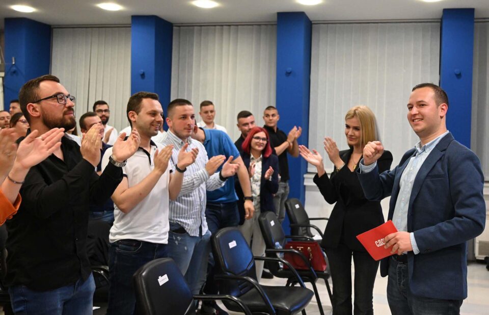 SDSM re-elects Marko Mihailoski as head of its youth organization