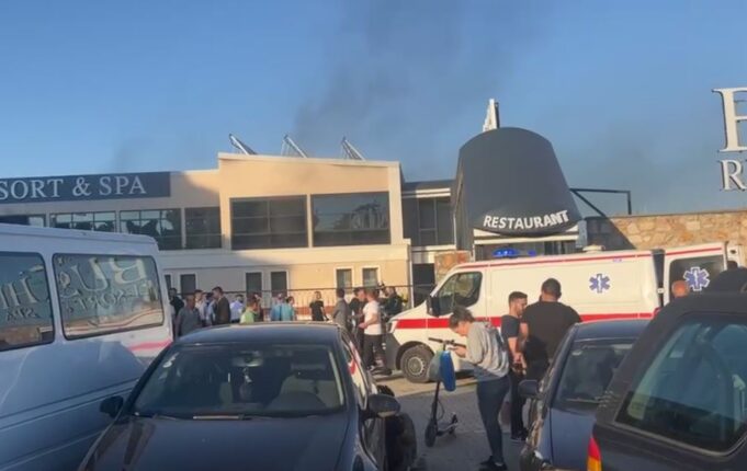 Fire in an elite hotel in Skopje