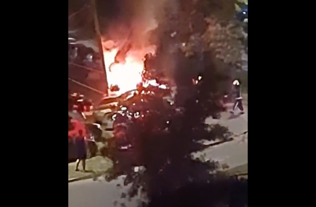 Explosion heard after an electric fire in Skopje