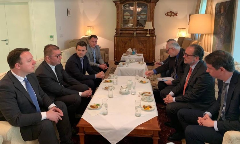 Mickoski met with Austrian Foreign Minister Schallenberg