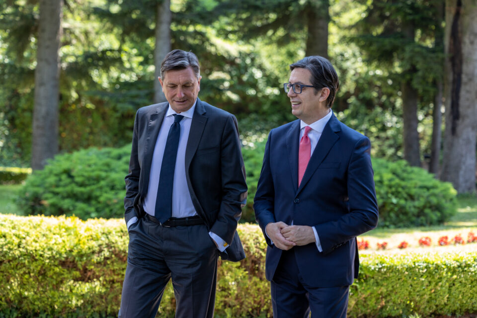 Pendarovski – Pahor: Formal start of accession talks with Macedonia must be an imperative for EU