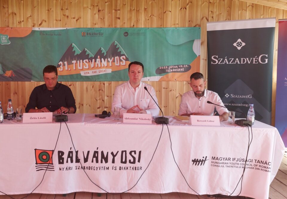 Nikoloski to address the “Bálványos” summer camp in Transylvania
