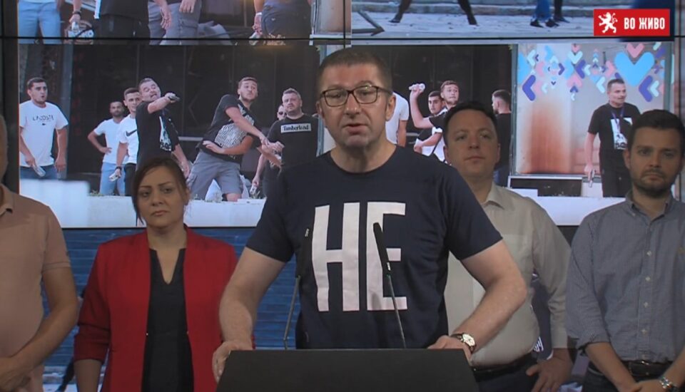 Mickoski on the attempted murder: This was announced by Bujar Osmani if the proposal for assimilation and Bulgarianization of Macedonia did not pass