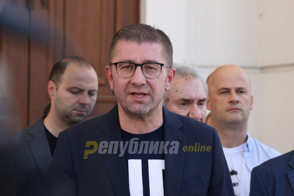 Mickoski: In the early parliamentary elections the coalition led by VMRO-DPMNE will achieve a historic result