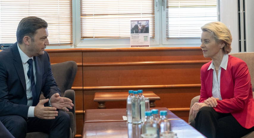Osmani meets EC president von der Leyen