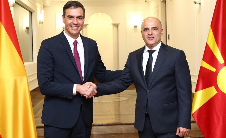 Kovacevski-Sánchez: Macedonia and Spain are strong allies, decades-long cooperation is deepening