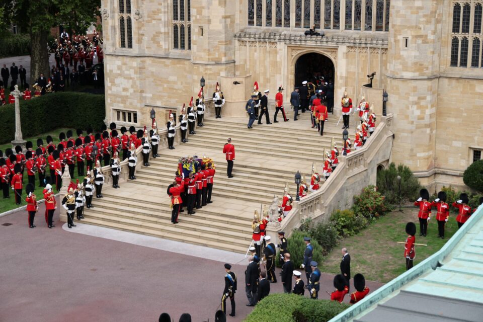 Royal family bids final farewell to Queen in St George’s Chapel
