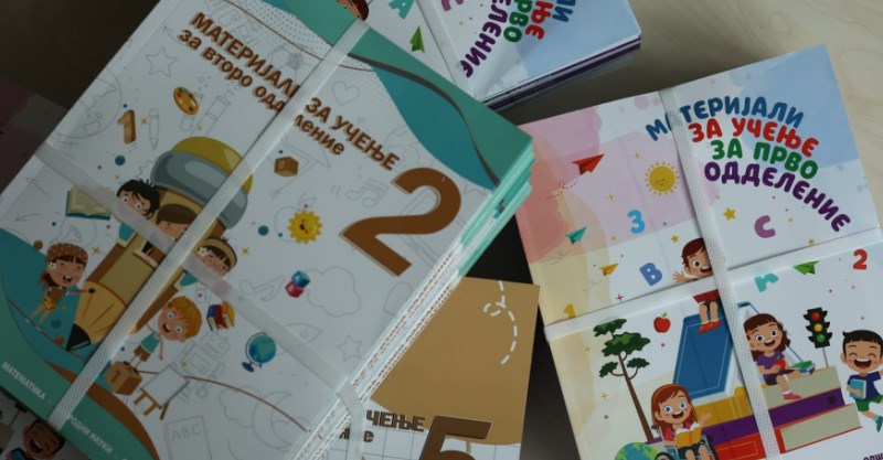 Students return to school without textbooks, but with other printed materials