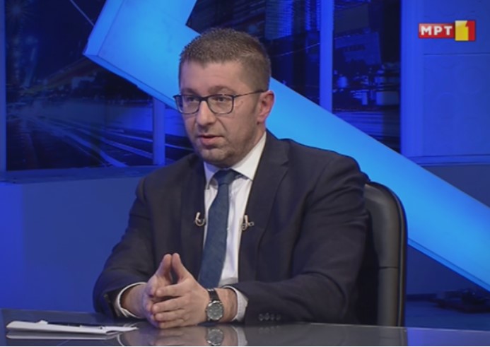 Mickoski: Kovacevski deserted from debate, so tonight I will debate with journalists from several national TV stations