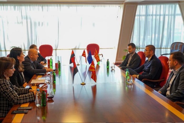 Mickoski meets special envoy for Western Balkans Sarrazin and Germany’s ambassador Holstein