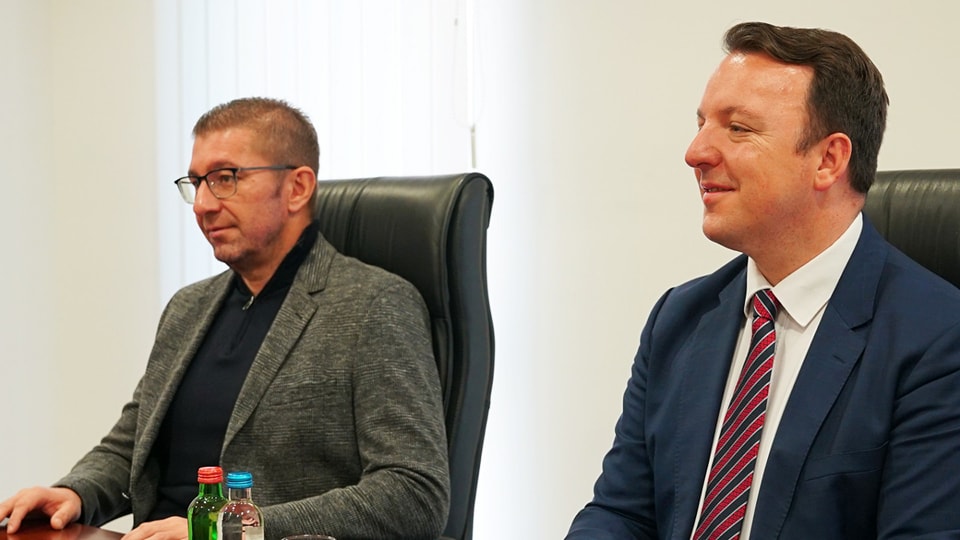 Mickoski meets Austrian MEP Sagartz