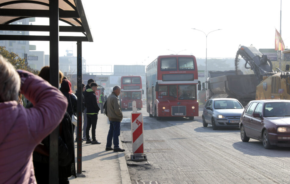 Skopje wakes up to chaos: Traffic jam, no buses, several main boulevards under reconstruction…