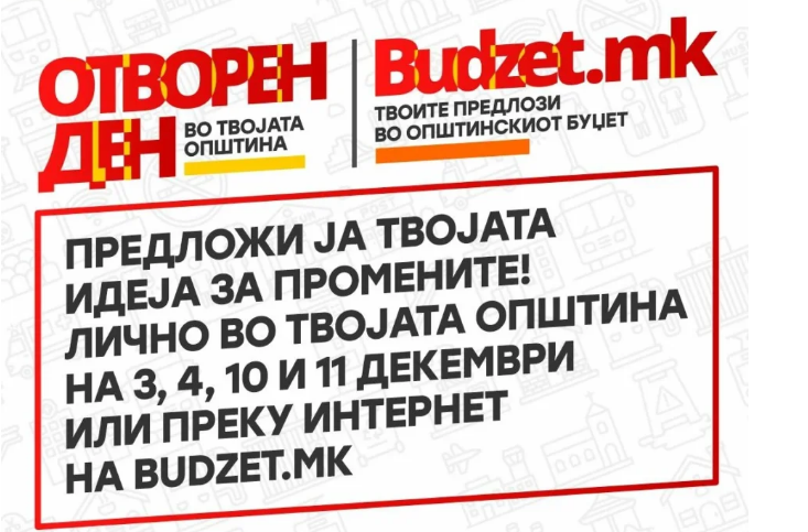 Citizens create municipal budgets according to their needs: 458 projects proposed throughout the municipalities run by VMRO-DPMNE