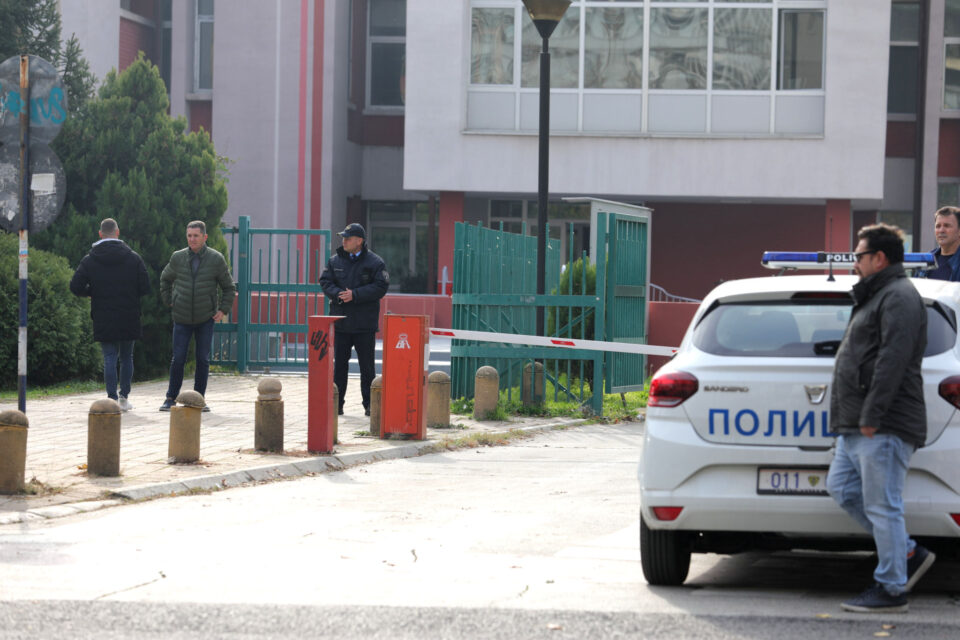 Children from “Miladinov brothers” school were terrified after they were taken out through the windows with alarms following the bomb threats