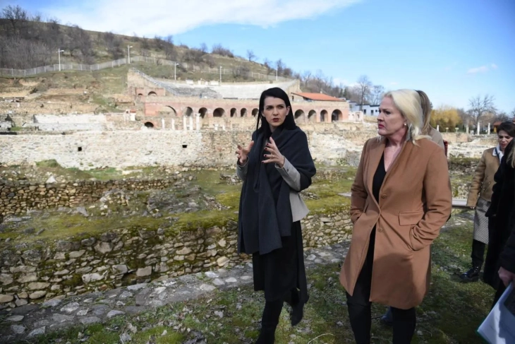 Kostadinovska Stojcevska meets US Ambassador Aggeler at Heraclea: We have a unique heritage which we are working hard to preserve