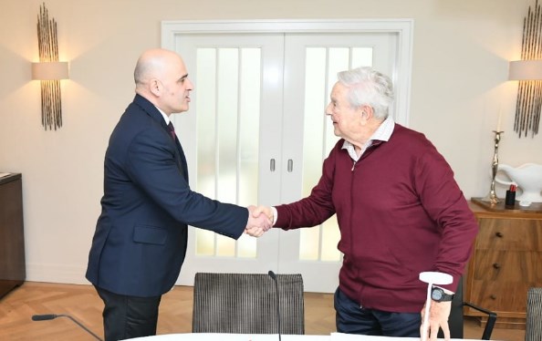 Kovacevski meets with the entire Soros family