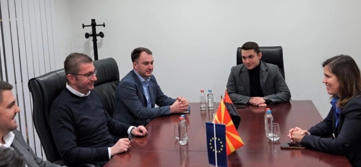 Mickoski met with EPP youth leader Pereira