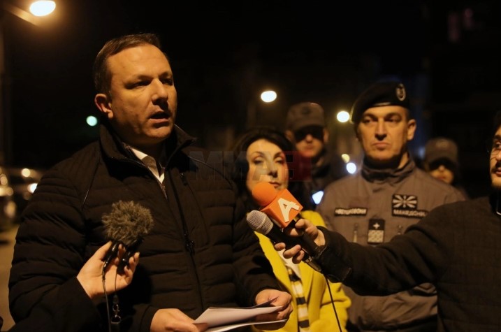 Spasovski on Monday’s armed attack: All criminals to be held accountable, police a guardian of security