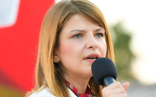SDSM official Sanja Lukarevska announces a presidential run, but in 2029