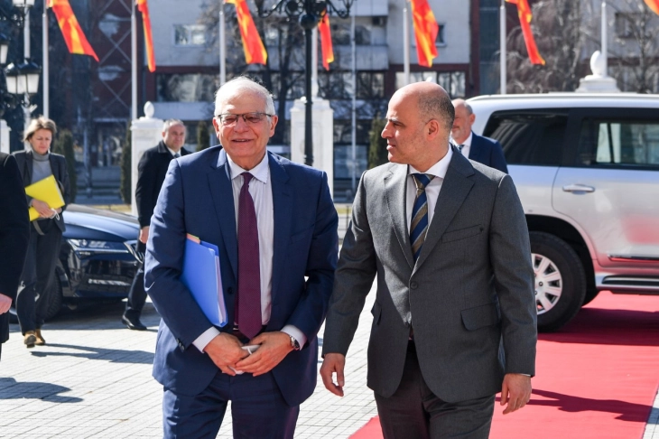 Borrell visit Macedonia on 16-17 March