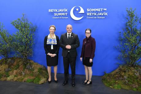 PM Kovacevski welcomed by his Icelandic counterpart at the Council of Europe’s Summit in Reykjavik