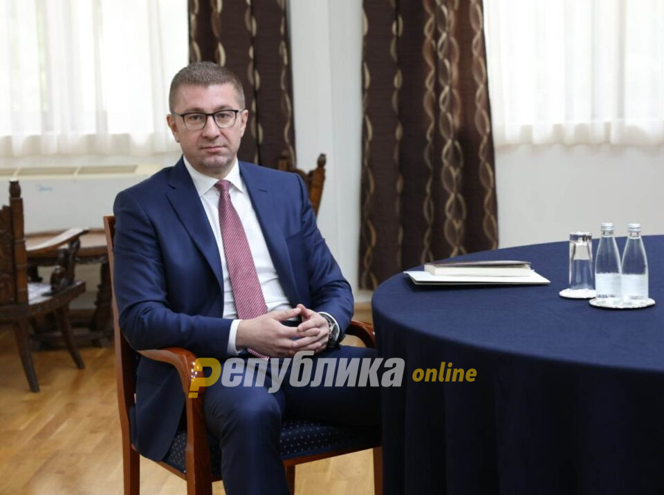 Mickoski: We propose a transitional government without DUI, fair elections, and  preserved identity