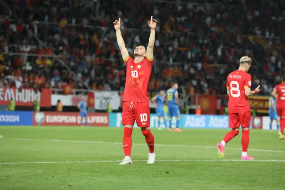 Macedonia squandered a two goal lead against Ukraine
