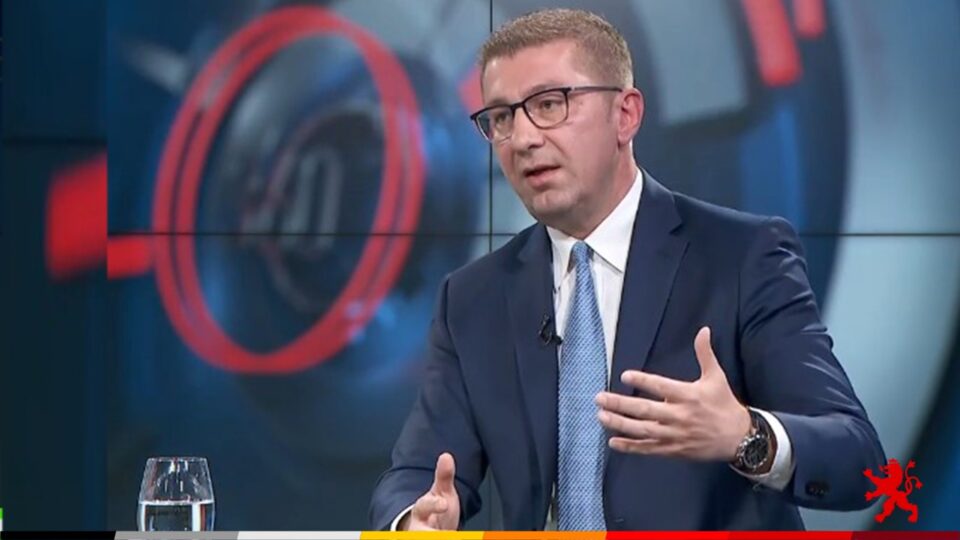 Mickoski: I stand for a government of Macedonian national unity, not one subordinate to DUI