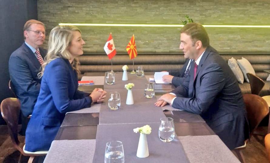 MoFA Osmani met his Canadian colleague Joly in Vilnius