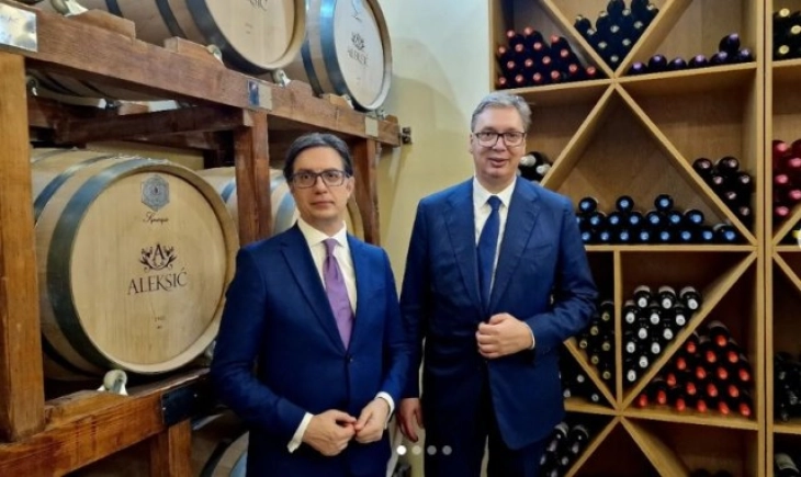 Serbian President Vuchikj: Serbia and Macedonia have no open issues, apart from whose wine is better
