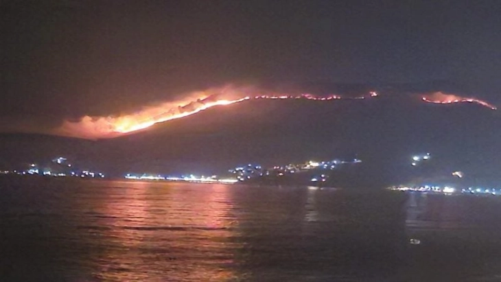 Several big wildfires in Albania, the largest one near Hymara