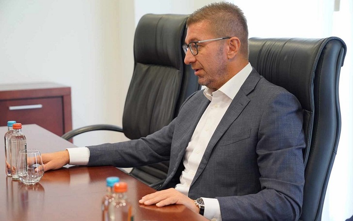 During his meeting with Escobar, Mickoski underlined VMRO position on the amendments, said early elections are the only way out