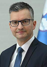 Marjan Šarec Slovenian Defense Minister  in Skopje