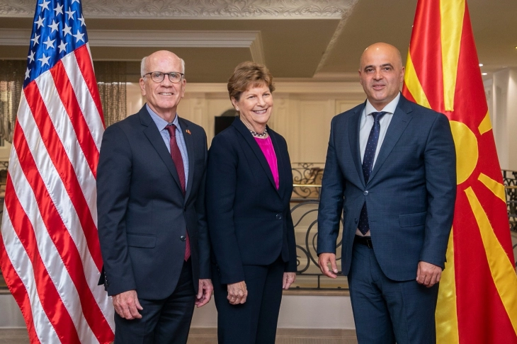 Prime Minister Kovachevski holds discussions with U.S. Senators Shaheen and Welch