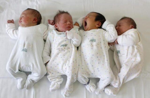 Blagica Zikova, from Shtip, gave birth to a quadruplet