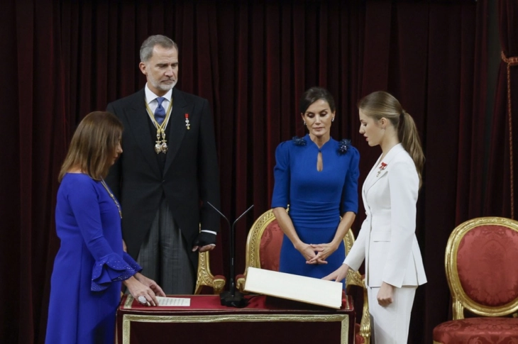 At the age of 18, Princess Leonor, the future queen of Spain, makes an oath
