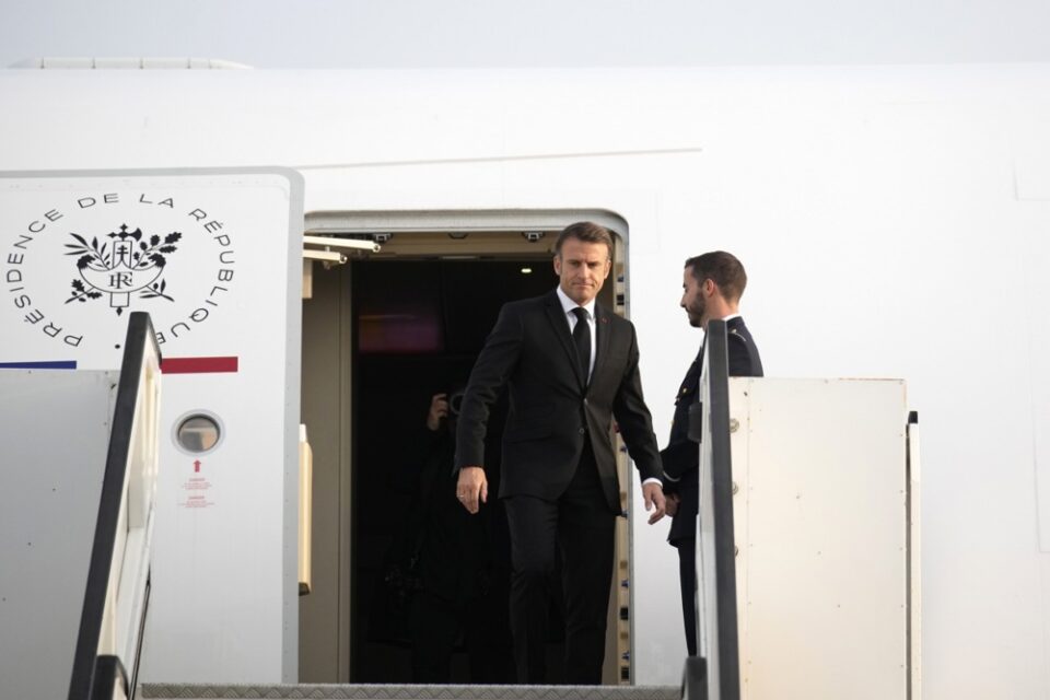 French President Emmanuel Macron arrived in Tel Aviv, Izrael