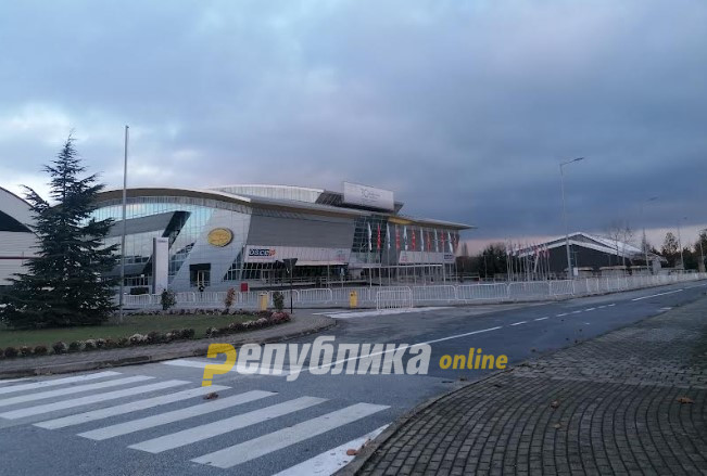 The security measures in place around the “Boris Trajkovski” arena ahead of the OSCE Summit have reached unprecedented levels
