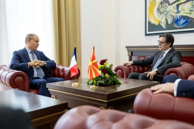 President Pendarovski recently held a meeting with René Troccaz, France’s Special Envoy for the Western Balkans