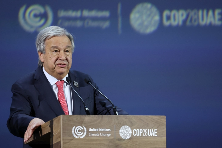 At the biggest-ever COP, the UN chief issues a warning about climate “sickness.”