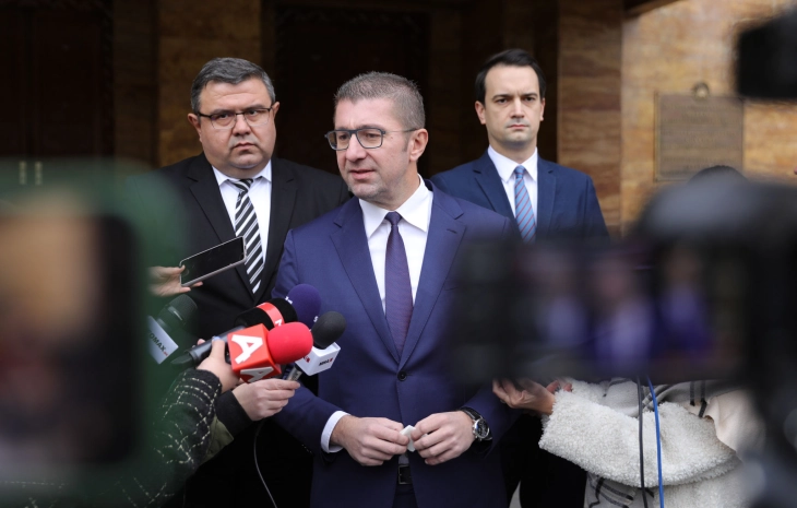 Mickoski: Till there is a clear European path, the caretaker government is not subject to leaders’ meetings and no constitutional changes are made