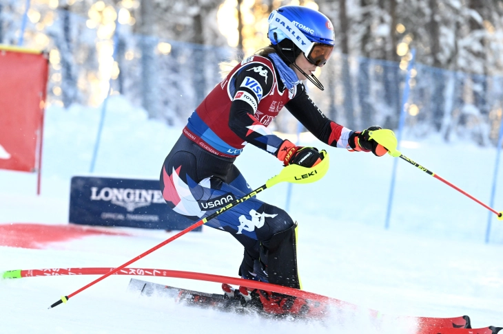Shiffrin tops St Moritz downhill for 91st career win