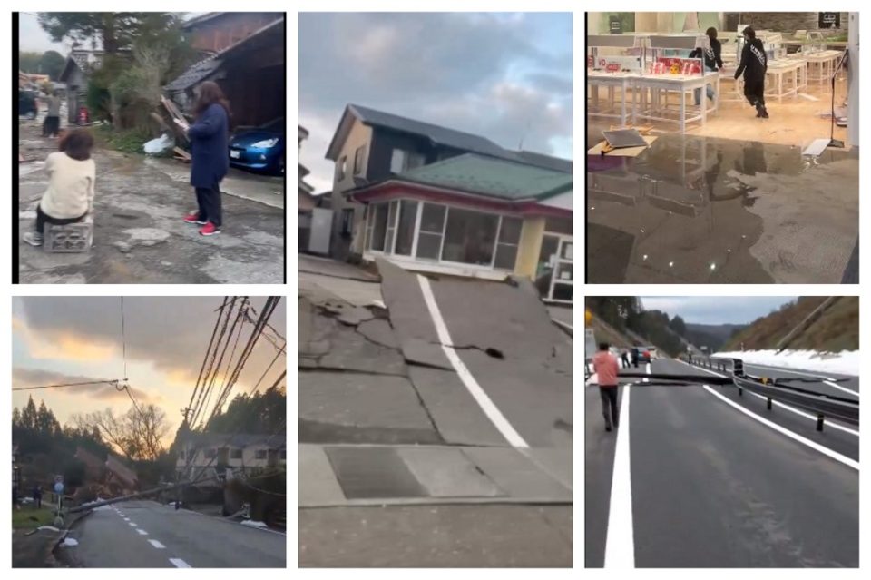 Dramatic footage from Japan, more than 32,500 homes without electricity, the danger of a tsunami in Russia